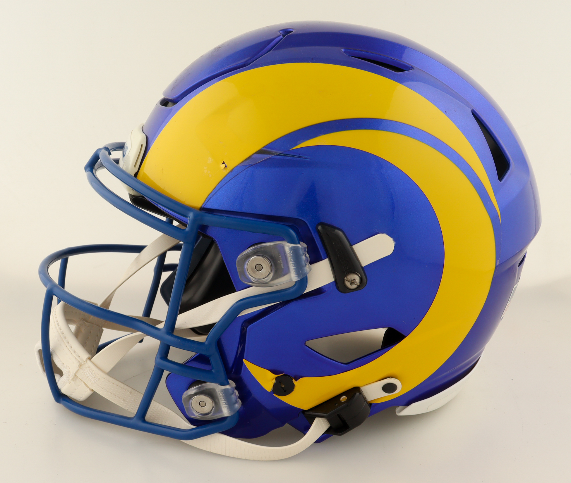 Marshall Faulk Signed Rams Full-Size Authentic On-Field SpeedFlex Helmet (Beckett) at PristineAuction.com Marshall Faulk Signed Rams Full-Size Authentic On-Field SpeedFlex Helmet (Beckett) at PristineAuction.com