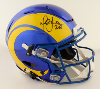 Marshall Faulk Signed Rams Full-Size Authentic On-Field SpeedFlex Helmet (Beckett) at PristineAuction.com