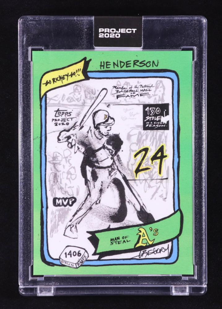 Rickey Henderson 2020 Topps Project 2020 #206 Gregory Siff