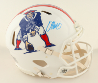 Damian Harris Signed Patriots Full-Size Authentic On-Field Throwback Speed Helmet (Radtke) at PristineAuction.com