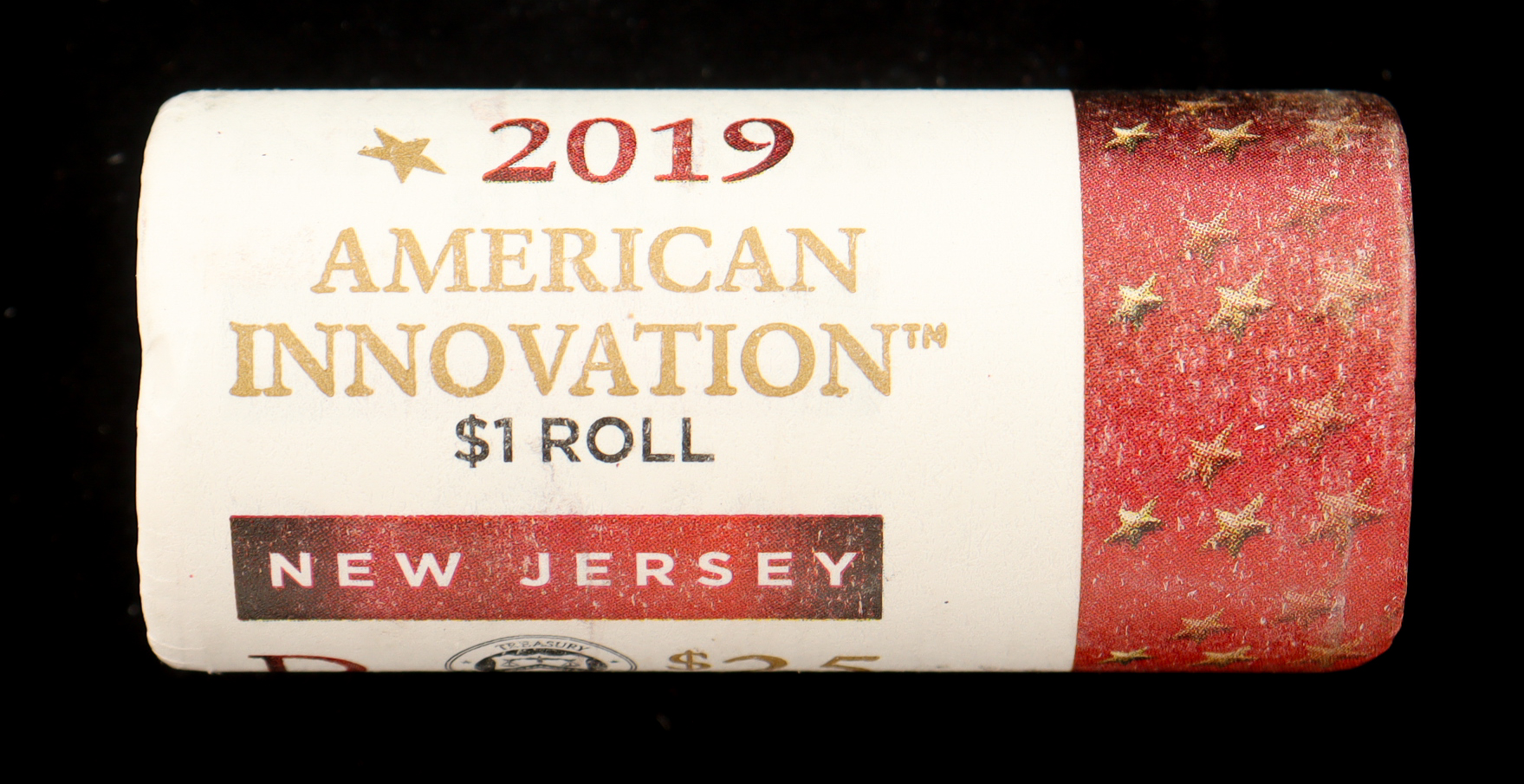 2019-D American Innovation New Jersey Dollar Roll of (25) Coins at PristineAuction.com 2019-D American Innovation New Jersey Dollar Roll of (25) Coins at PristineAuction.com
