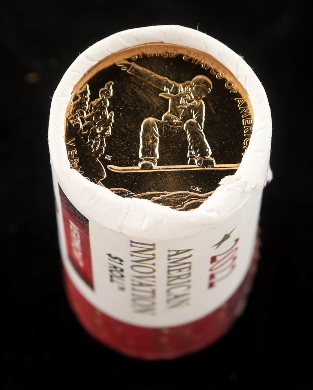 2022-D American Innovation Vermont Dollar Roll of (25) Coins at PristineAuction.com 2022-D American Innovation Vermont Dollar Roll of (25) Coins at PristineAuction.com