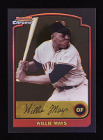 Willie Mays 2003 Bowman Chrome Gold Refractors #351 at PristineAuction.com