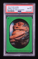 Jabba the Hutt 1983 Topps Star Wars Return of the Jedi Stickers #27A (PSA 8) at PristineAuction.com