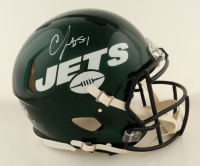 C.J. Mosley Signed Jets Full-Size Authentic On-Field Speed Helmet (JSA) at PristineAuction.com