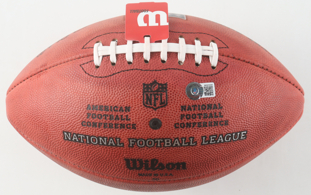 Mac Jones Signed "The Duke" NFL Football (Beckett) at PristineAuction.com Mac Jones Signed "The Duke" NFL Football (Beckett) at PristineAuction.com