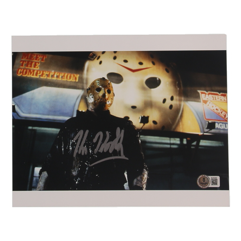 Kane Hodder Signed "Friday the 13th" 8x10 Photo (Beckett) at PristineAuction.com Kane Hodder Signed "Friday the 13th" 8x10 Photo (Beckett) at PristineAuction.com