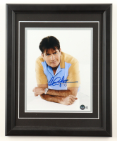 Charlie Sheen Signed "Two And A Half Men" Custom Framed Photo Display (Beckett) at PristineAuction.com
