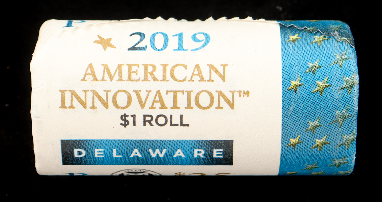 2019-P American Innovation Delaware Dollar Roll of (25) Coins at PristineAuction.com 2019-P American Innovation Delaware Dollar Roll of (25) Coins at PristineAuction.com