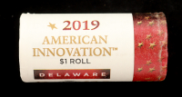 2019-D American Innovation Delaware Dollar Roll of (25) Coins at PristineAuction.com