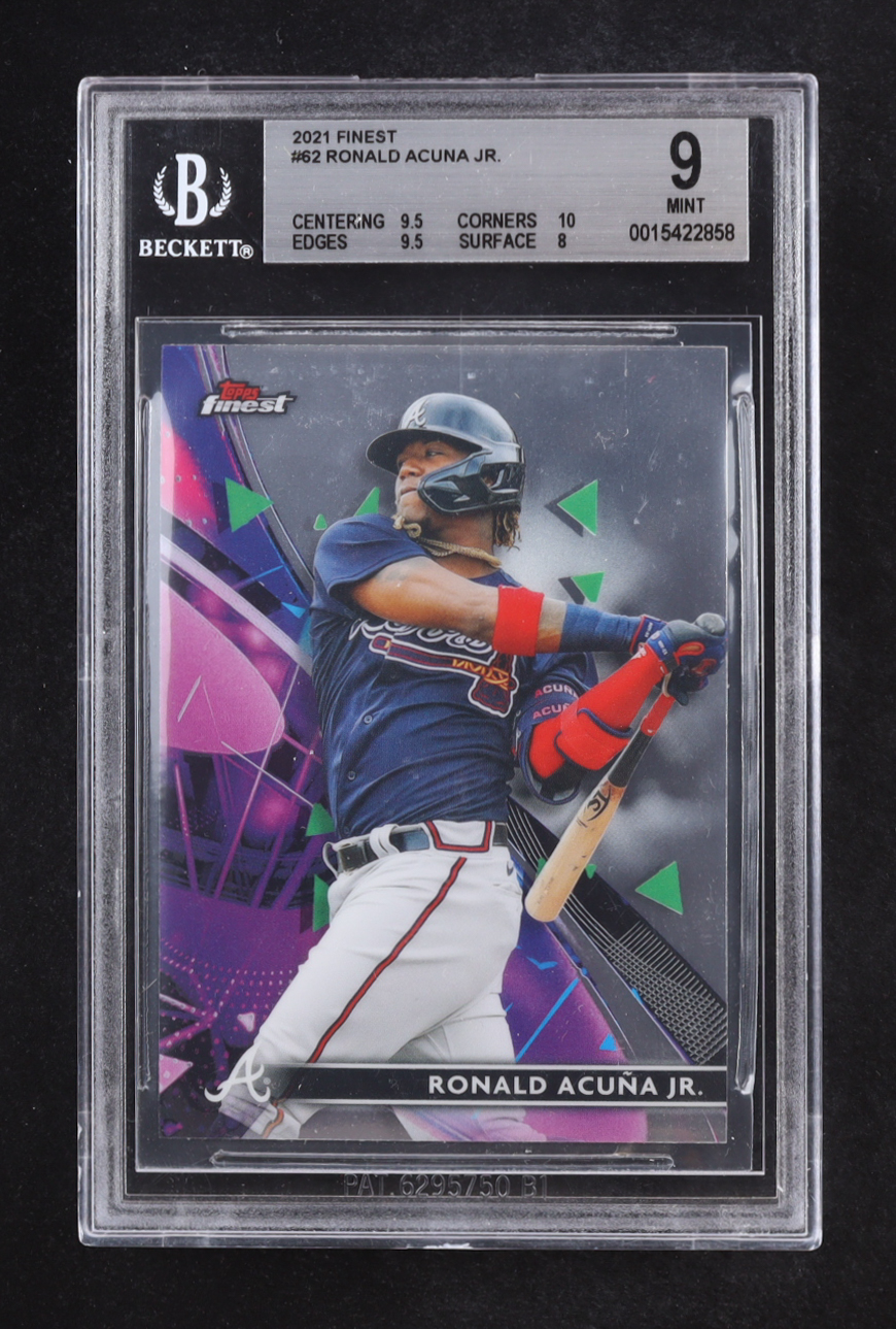 Ronald Acuna Jr. 2021 Topps Finest #62 (BGS 9) at PristineAuction.com Ronald Acuna Jr. 2021 Topps Finest #62 (BGS 9) at PristineAuction.com