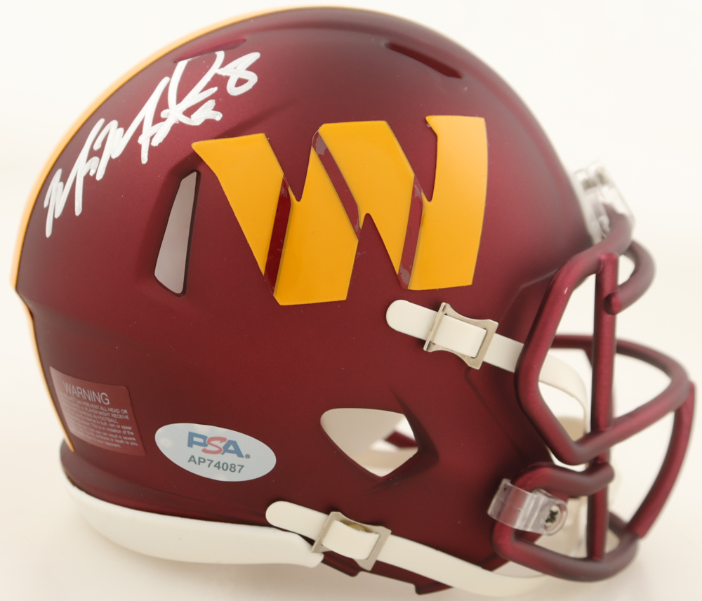 Marcus Mariota Signed Commanders Speed Mini Helmet (PSA) at PristineAuction.com Marcus Mariota Signed Commanders Speed Mini Helmet (PSA) at PristineAuction.com