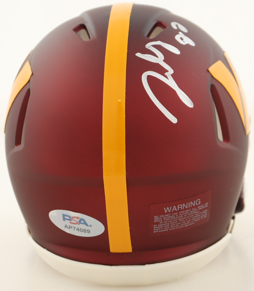 Jacory Croskey-Merritt Signed Commanders Speed Mini Helmet (PSA) at PristineAuction.com Jacory Croskey-Merritt Signed Commanders Speed Mini Helmet (PSA) at PristineAuction.com