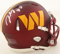 Jacory Croskey-Merritt Signed Commanders Speed Mini Helmet (PSA) at PristineAuction.com