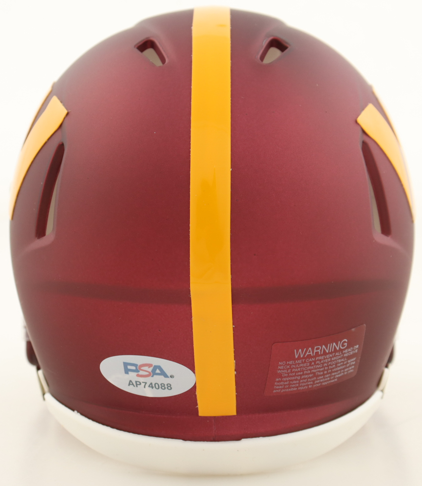 Jacory Croskey-Merritt Signed Commanders Speed Mini Helmet (PSA) at PristineAuction.com Jacory Croskey-Merritt Signed Commanders Speed Mini Helmet (PSA) at PristineAuction.com