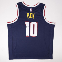 Bol Bol Signed Nuggets Nike Authentic Jersey (Beckett) at PristineAuction.com