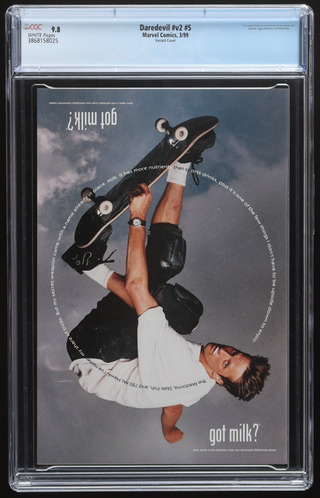 1999 "Daredevil" Issue #5 Marvel Comic Book (CGC 9.8) at PristineAuction.com 1999 "Daredevil" Issue #5 Marvel Comic Book (CGC 9.8) at PristineAuction.com