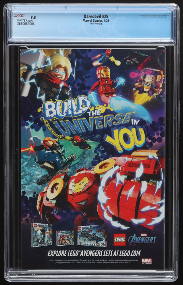 2021 "Daredevil" Issue #25 Marvel Comic Book (CGC 9.8) at PristineAuction.com 2021 "Daredevil" Issue #25 Marvel Comic Book (CGC 9.8) at PristineAuction.com