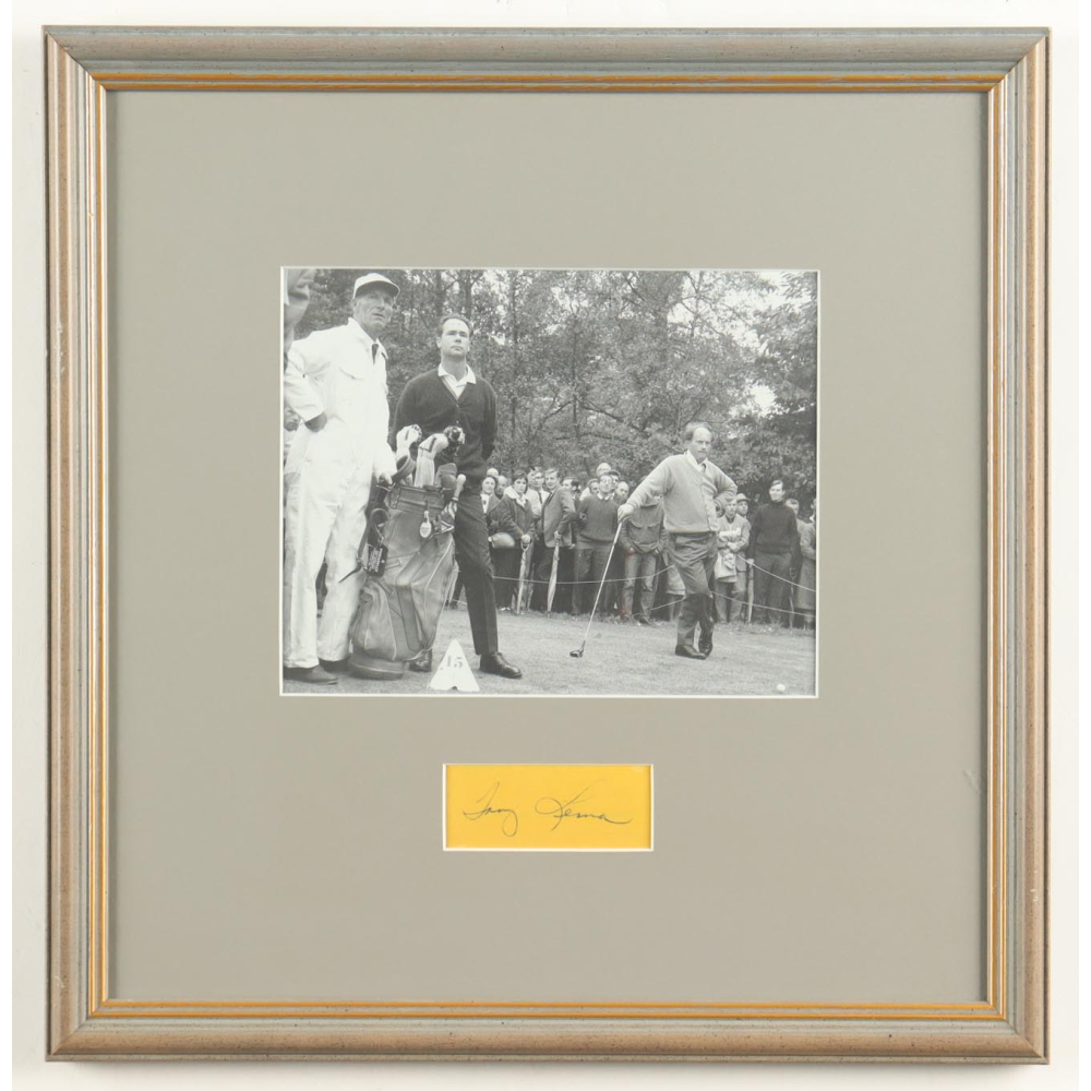 Tony Lema Signed Custom Framed Cut Display (PSA) at PristineAuction.com