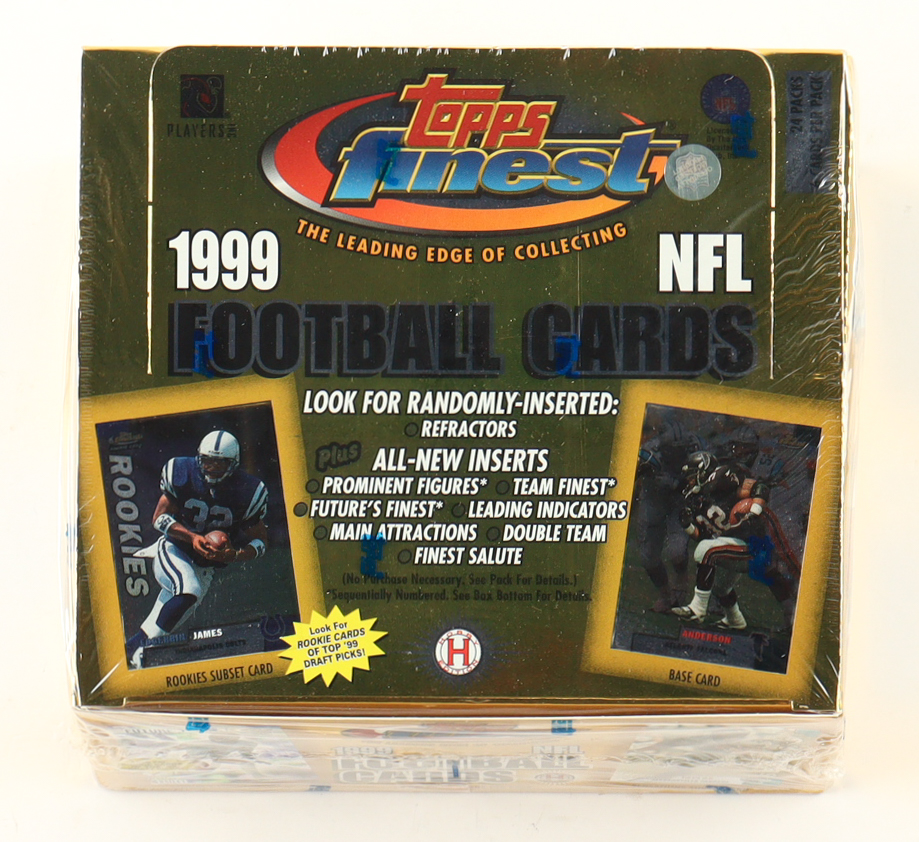 1999 Topps Finest Football Hobby Box at PristineAuction.com 1999 Topps Finest Football Hobby Box at PristineAuction.com