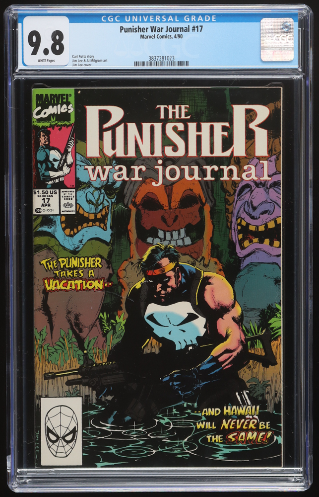 1990 "The Punisher: War Journal" Issue #17 Marvel Comic Book (CGC 9.8) at PristineAuction.com 1990 "The Punisher: War Journal" Issue #17 Marvel Comic Book (CGC 9.8) at PristineAuction.com