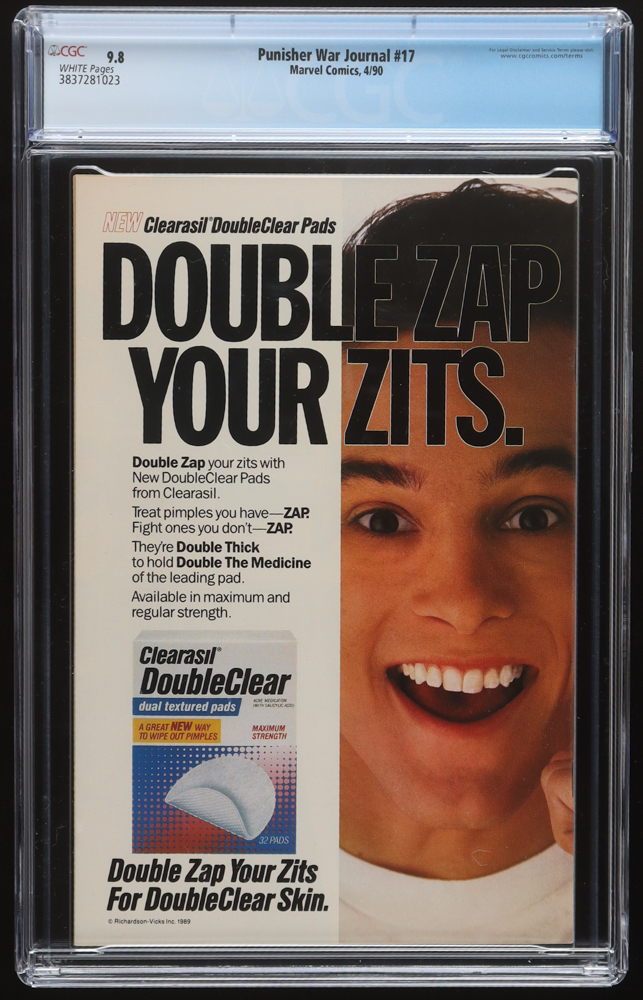 1990 "The Punisher: War Journal" Issue #17 Marvel Comic Book (CGC 9.8) at PristineAuction.com 1990 "The Punisher: War Journal" Issue #17 Marvel Comic Book (CGC 9.8) at PristineAuction.com