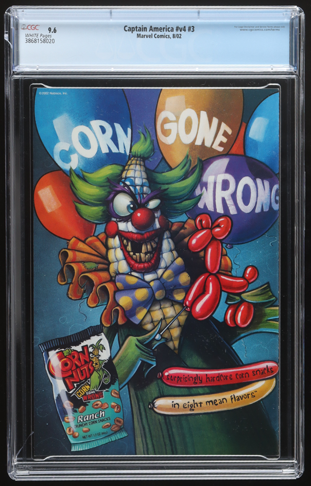 2002 "Captain America" Issue #3 Marvel Knights Comic Book (CGC 9.6) at PristineAuction.com 2002 "Captain America" Issue #3 Marvel Knights Comic Book (CGC 9.6) at PristineAuction.com