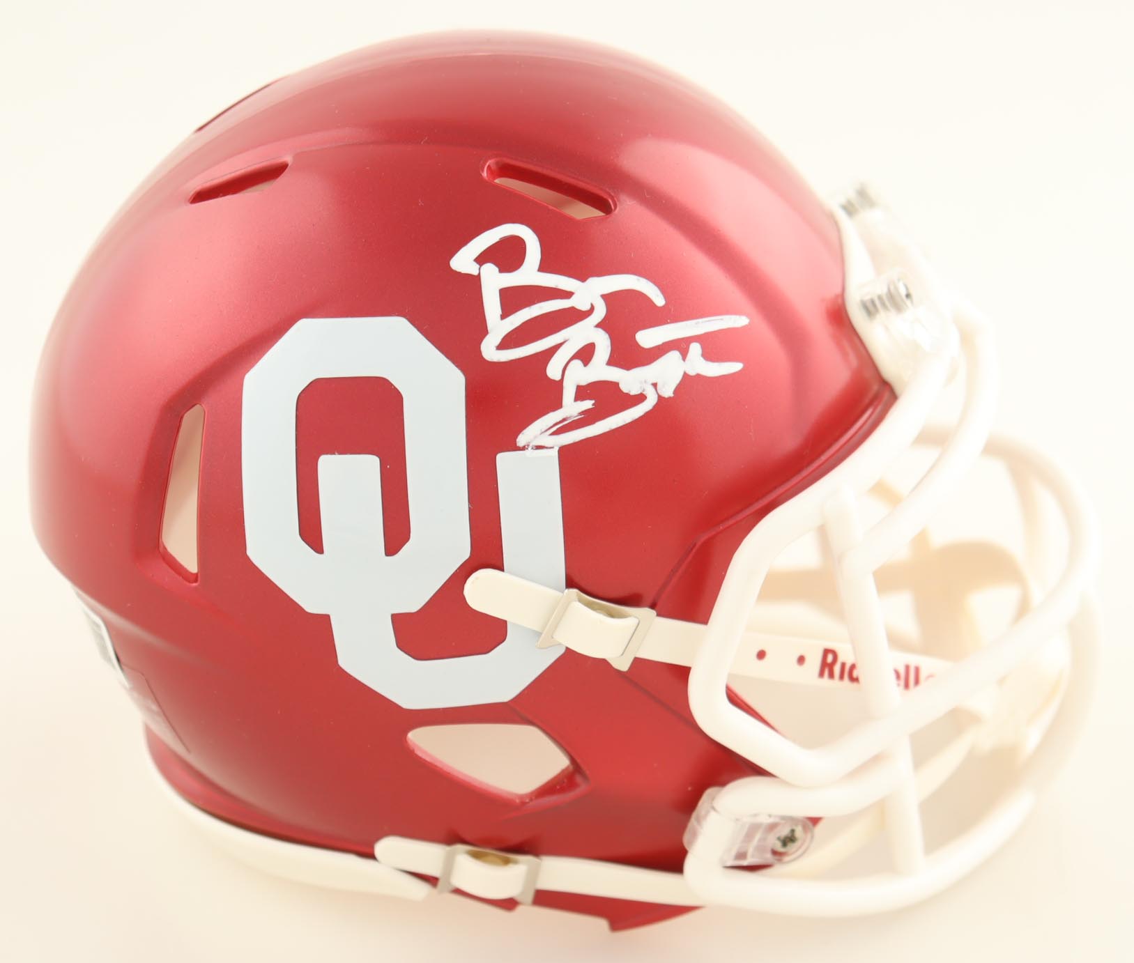 Brian Bosworth Signed Oklahoma Sooners Speed Mini Helmet (Beckett) at PristineAuction.com Brian Bosworth Signed Oklahoma Sooners Speed Mini Helmet (Beckett) at PristineAuction.com