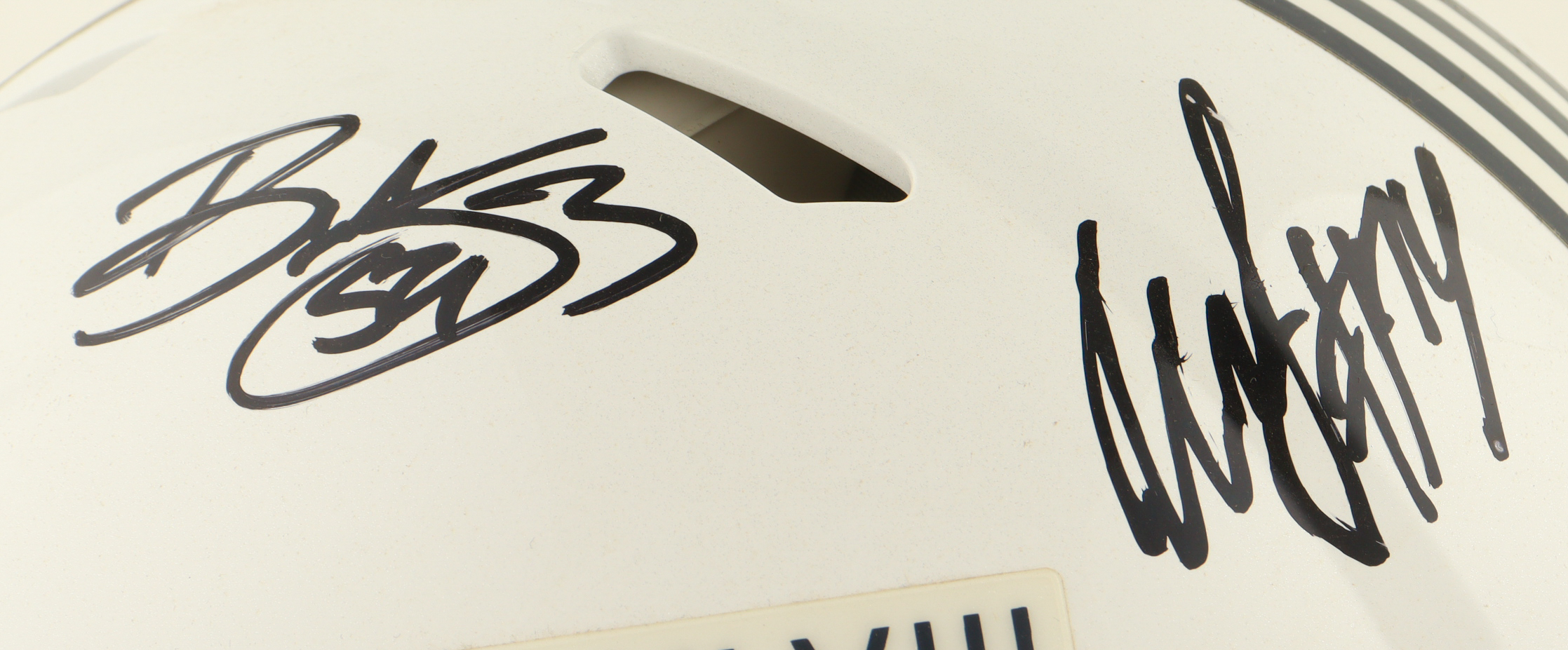 Bobby Wagner & Marshawn Lynch Signed Super Bowl XLVIII Logo Full-Size Authentic On-Field Speed Helmet (Radtke) at PristineAuction.com Bobby Wagner & Marshawn Lynch Signed Super Bowl XLVIII Logo Full-Size Authentic On-Field Speed Helmet (Radtke) at PristineAuction.com