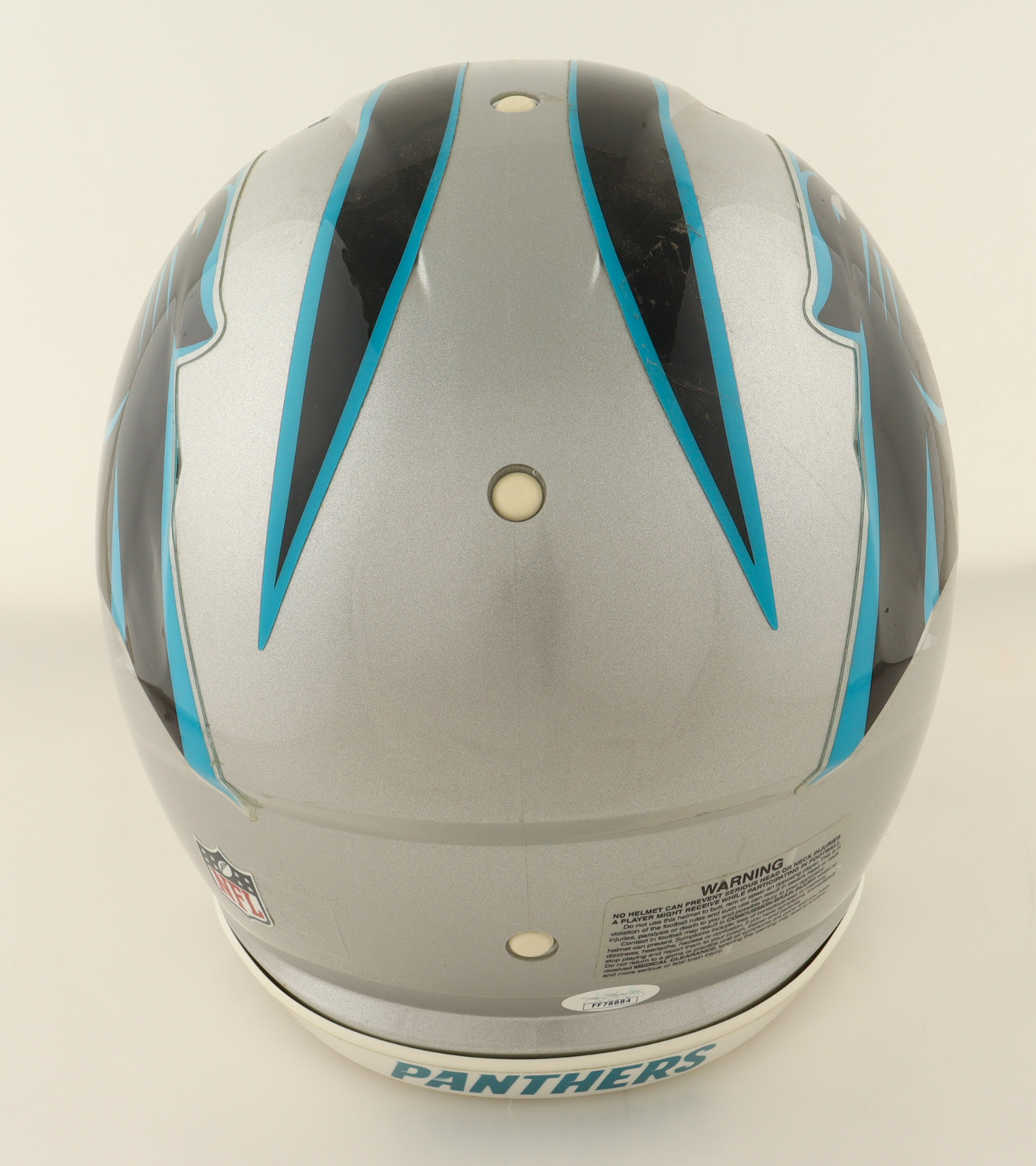 Jake Delhomme Signed Panthers Logo Full-Size Authentic On-Field Speed Helmet (JSA) at PristineAuction.com Jake Delhomme Signed Panthers Logo Full-Size Authentic On-Field Speed Helmet (JSA) at PristineAuction.com