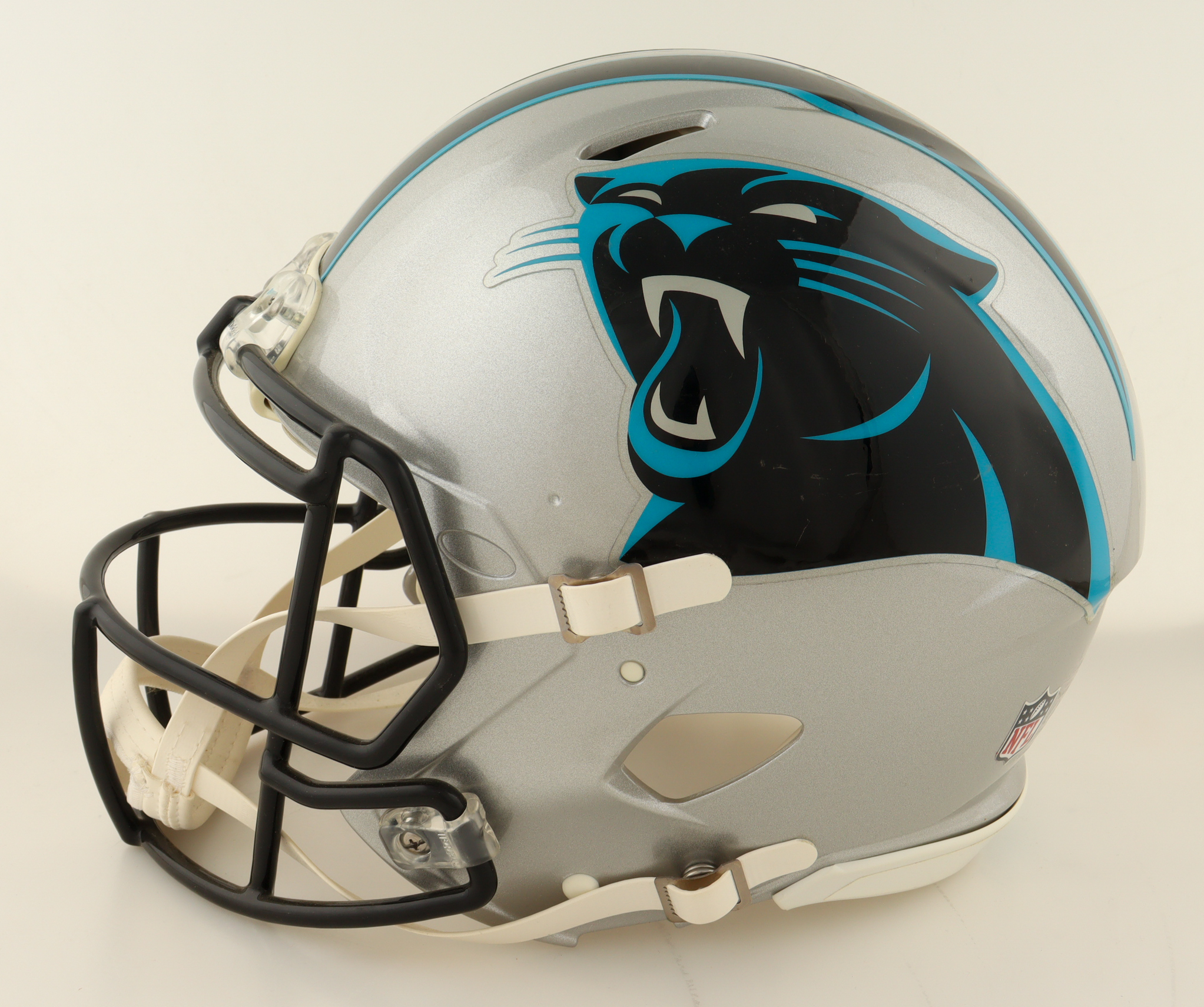 Jake Delhomme Signed Panthers Logo Full-Size Authentic On-Field Speed Helmet (JSA) at PristineAuction.com Jake Delhomme Signed Panthers Logo Full-Size Authentic On-Field Speed Helmet (JSA) at PristineAuction.com