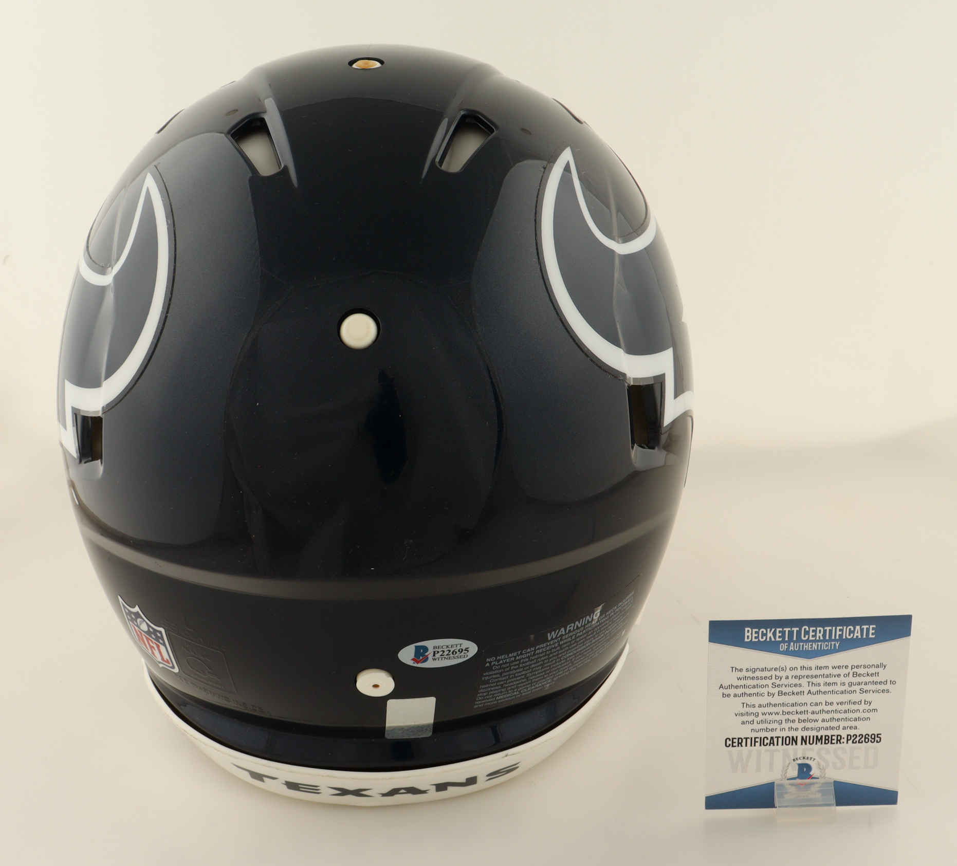 Deshaun Watson Signed Texans Full-Size Authentic On-Field Speed Helmet (Beckett) at PristineAuction.com Deshaun Watson Signed Texans Full-Size Authentic On-Field Speed Helmet (Beckett) at PristineAuction.com