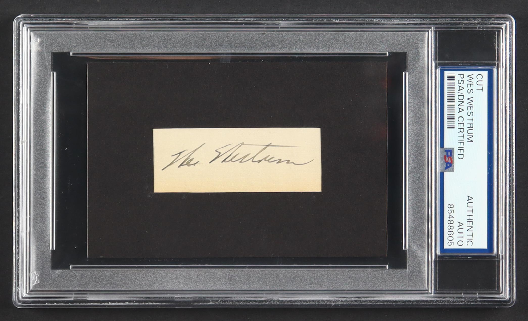 Wes Westrum Signed Cut (PSA) at PristineAuction.com Wes Westrum Signed Cut (PSA) at PristineAuction.com