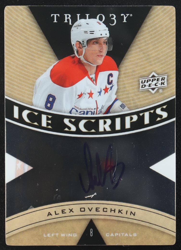 Alexander Ovechkin 2012-13 Upper Deck Trilogy Ice Scripts #ISAO at PristineAuction.com Alexander Ovechkin 2012-13 Upper Deck Trilogy Ice Scripts #ISAO at PristineAuction.com