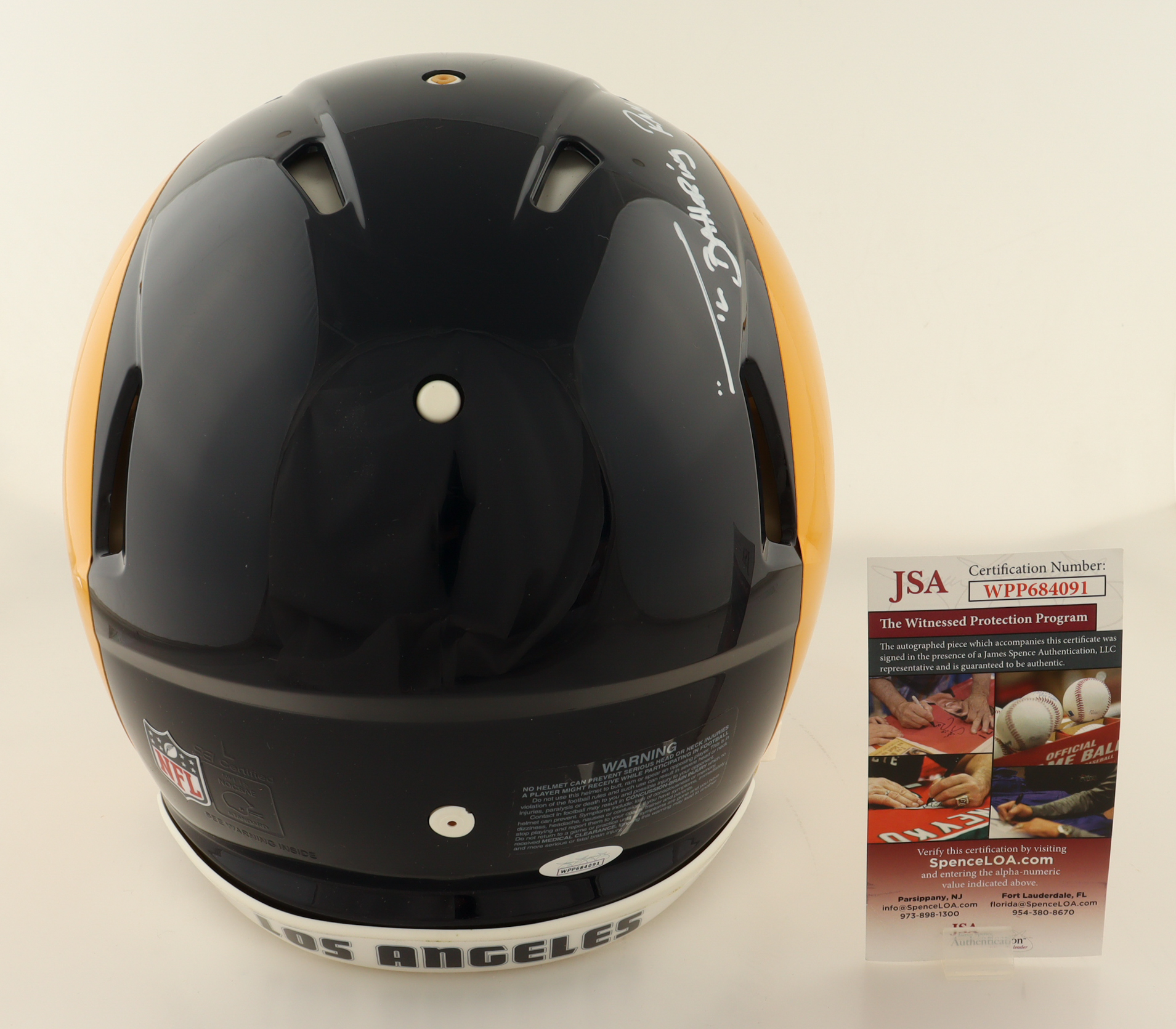 Jerome Bettis Signed Rams Full-Size Authentic On-Field Speed Helmet Inscribed "Battering Ram" (JSA) at PristineAuction.com Jerome Bettis Signed Rams Full-Size Authentic On-Field Speed Helmet Inscribed "Battering Ram" (JSA) at PristineAuction.com