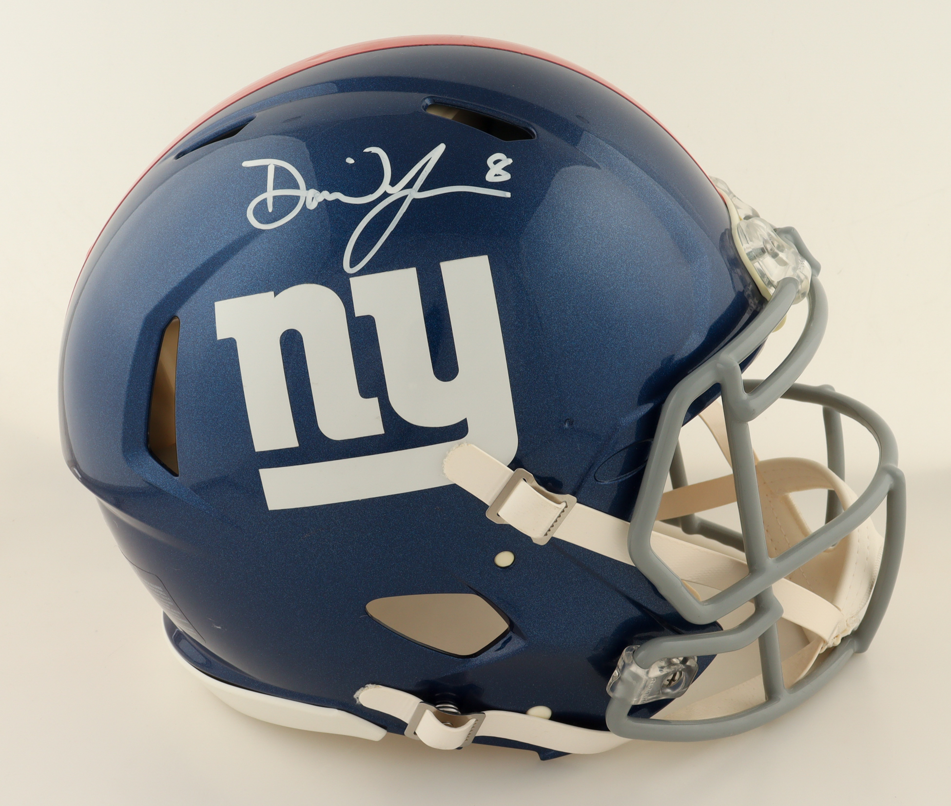 Daniel Jones Signed Giants Full-Size Authentic On-Field Speed Helmet (Beckett) at PristineAuction.com Daniel Jones Signed Giants Full-Size Authentic On-Field Speed Helmet (Beckett) at PristineAuction.com