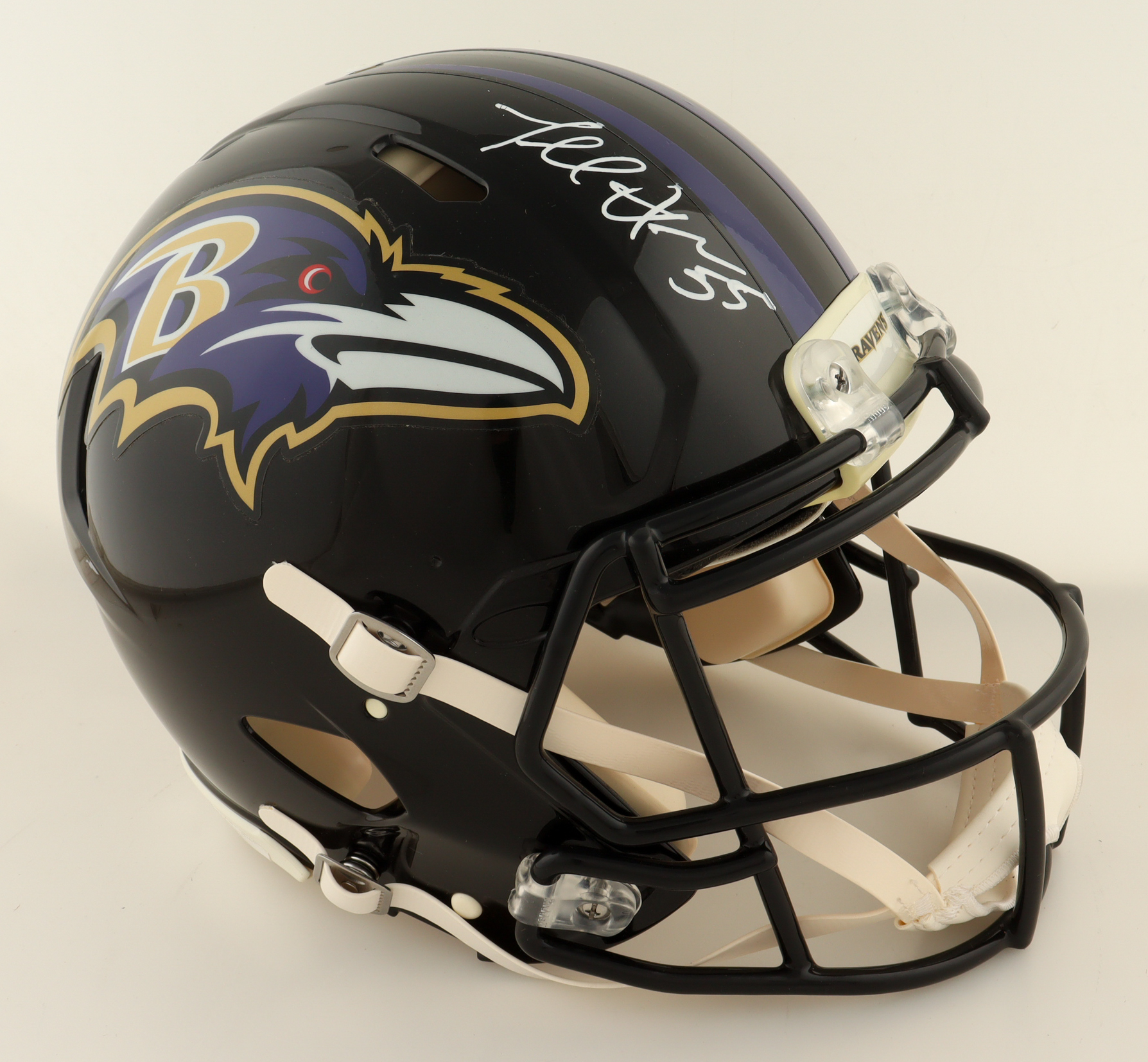 Terrell Suggs Signed Ravens Full-Size Authentic On-Field Speed Helmet (Radtke) at PristineAuction.com Terrell Suggs Signed Ravens Full-Size Authentic On-Field Speed Helmet (Radtke) at PristineAuction.com