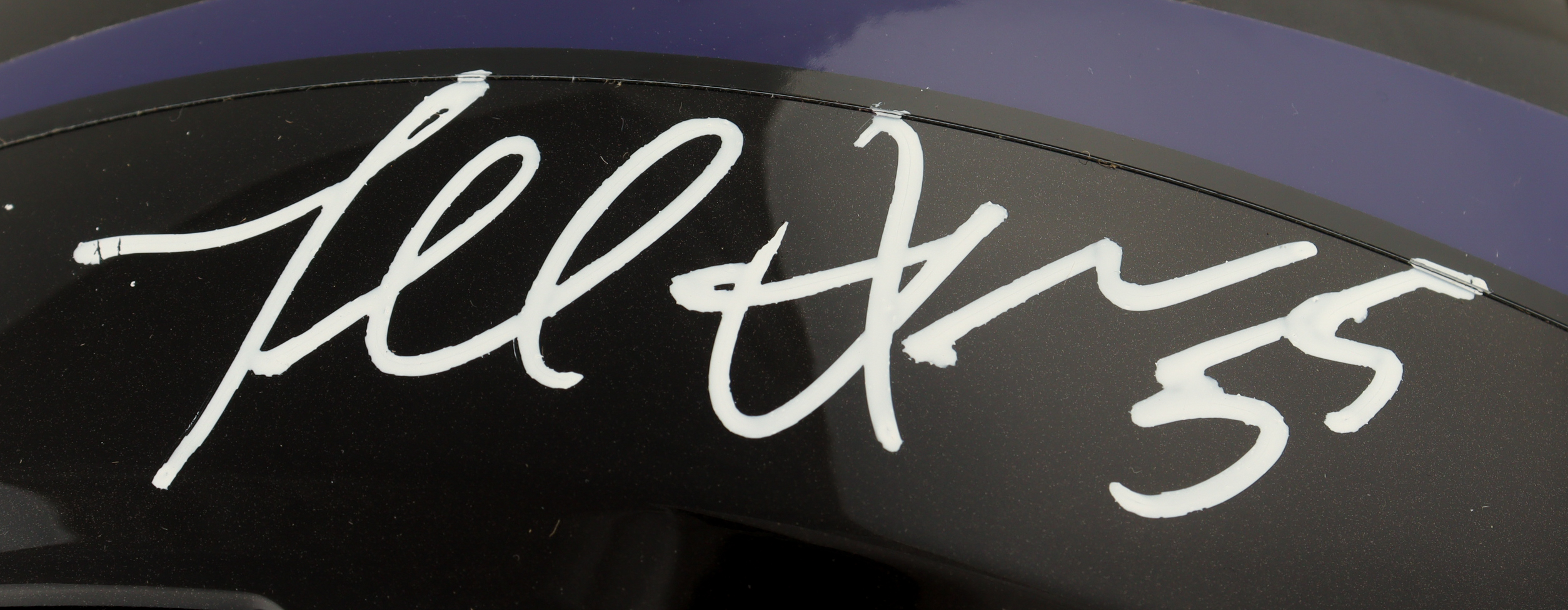 Terrell Suggs Signed Ravens Full-Size Authentic On-Field Speed Helmet (Radtke) at PristineAuction.com Terrell Suggs Signed Ravens Full-Size Authentic On-Field Speed Helmet (Radtke) at PristineAuction.com