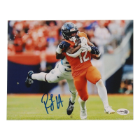 RJ Harvey signed Broncos 8x10 Photo (JSA) at PristineAuction.com