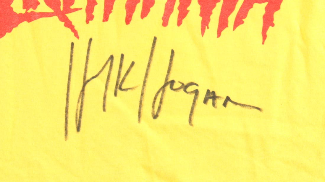 Hulk Hogan Signed Hulkamania T-Shirt (JSA) at PristineAuction.com Hulk Hogan Signed Hulkamania T-Shirt (JSA) at PristineAuction.com