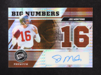 Joe Montana 2024 Press Pass Premium Big Numbers Autographs Hyper #BNJM2 #18/25 at PristineAuction.com