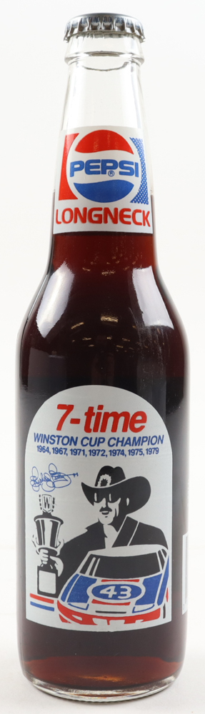 Vintage Richard Petty "7 Time Winston Cup Winner" Commemorative Pepsi Bottle at PristineAuction.com Vintage Richard Petty "7 Time Winston Cup Winner" Commemorative Pepsi Bottle at PristineAuction.com