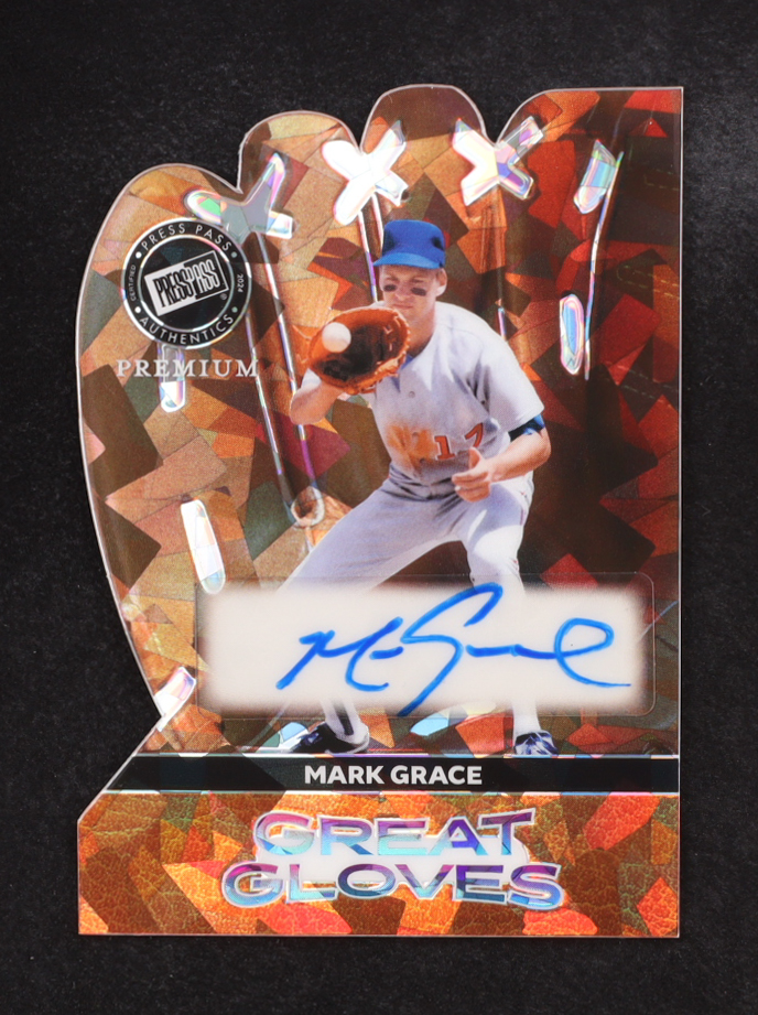 Mark Grace 2024 Press Pass Premium Great Gloves Autographs Crystals #GGMG1 #1/10 at PristineAuction.com Mark Grace 2024 Press Pass Premium Great Gloves Autographs Crystals #GGMG1 #1/10 at PristineAuction.com