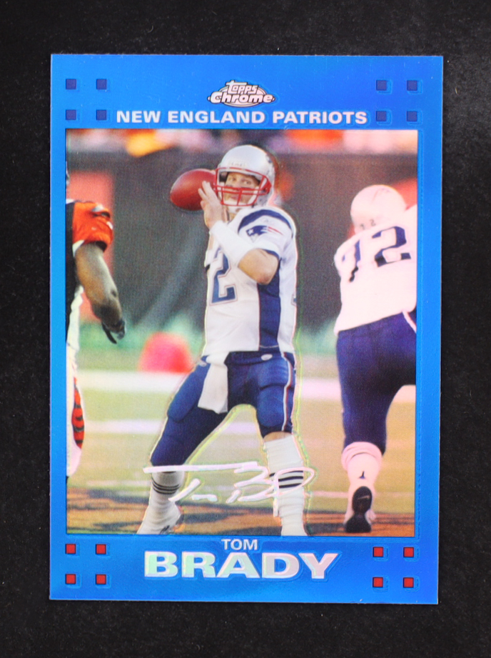 Tom Brady 2007 Topps Chrome Blue Refractors #TC6 at PristineAuction.com Tom Brady 2007 Topps Chrome Blue Refractors #TC6 at PristineAuction.com