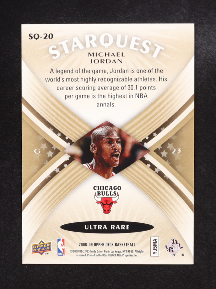 Michael Jordan 2008-09 Upper Deck Starquest #SQ20 at PristineAuction.com Michael Jordan 2008-09 Upper Deck Starquest #SQ20 at PristineAuction.com