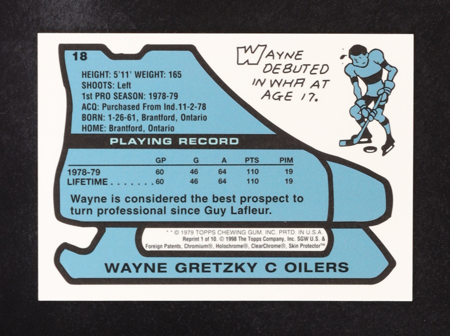 Wayne Gretzky 1998-99 Topps Blast From The Past #1 at PristineAuction.com Wayne Gretzky 1998-99 Topps Blast From The Past #1 at PristineAuction.com