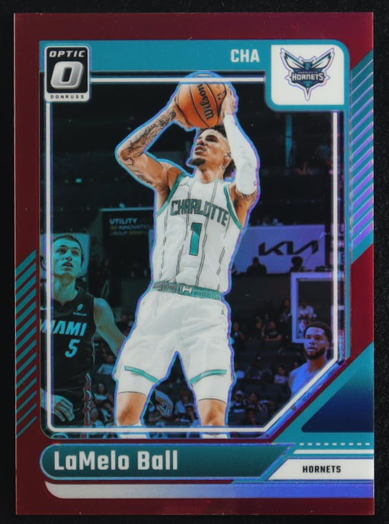 LaMelo Ball 2024-25 Donruss Optic Red #172 #24/99 at PristineAuction.com LaMelo Ball 2024-25 Donruss Optic Red #172 #24/99 at PristineAuction.com