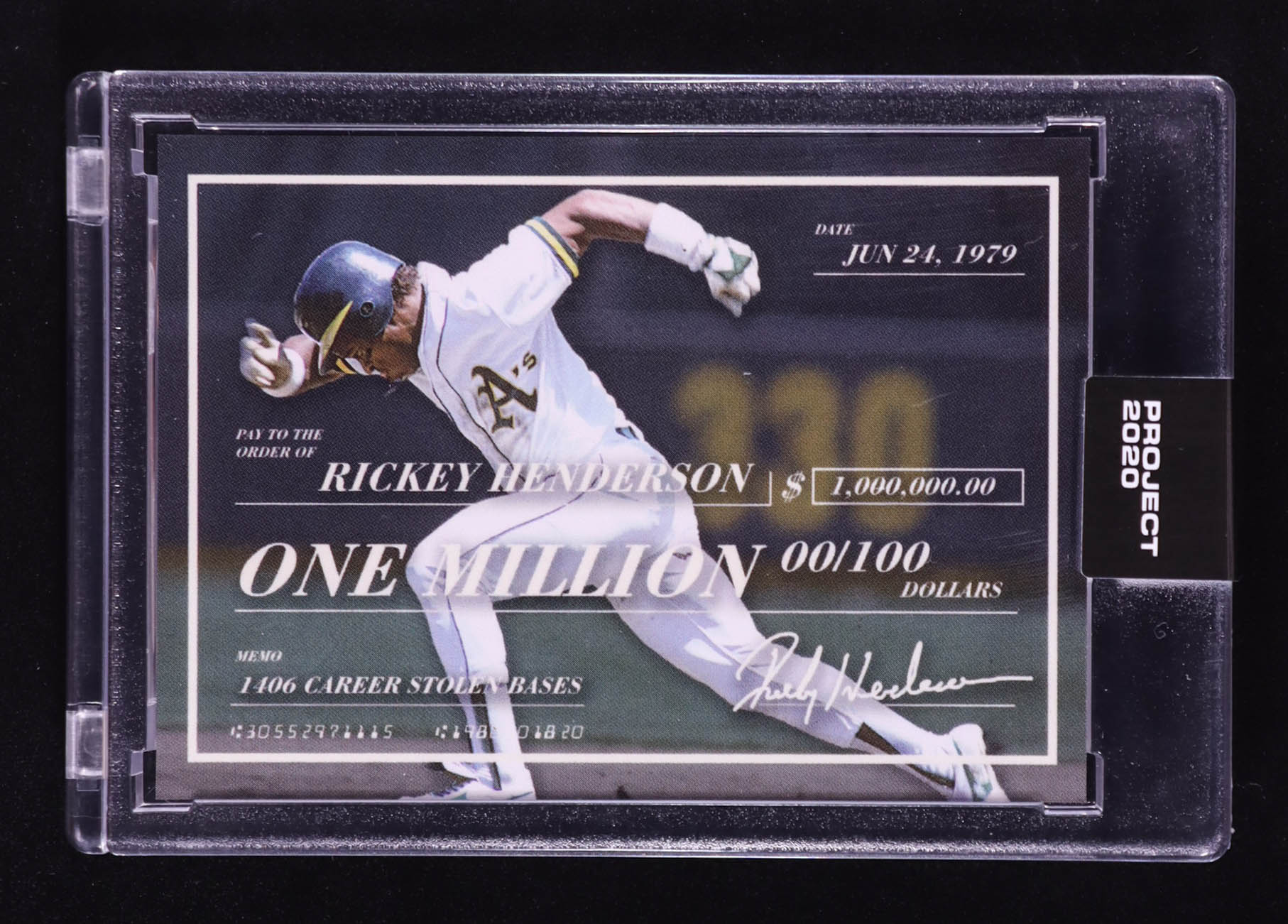 Rickey Henderson 2020 Topps Project 2020 #390 Oldmanalan at PristineAuction.com Rickey Henderson 2020 Topps Project 2020 #390 Oldmanalan at PristineAuction.com