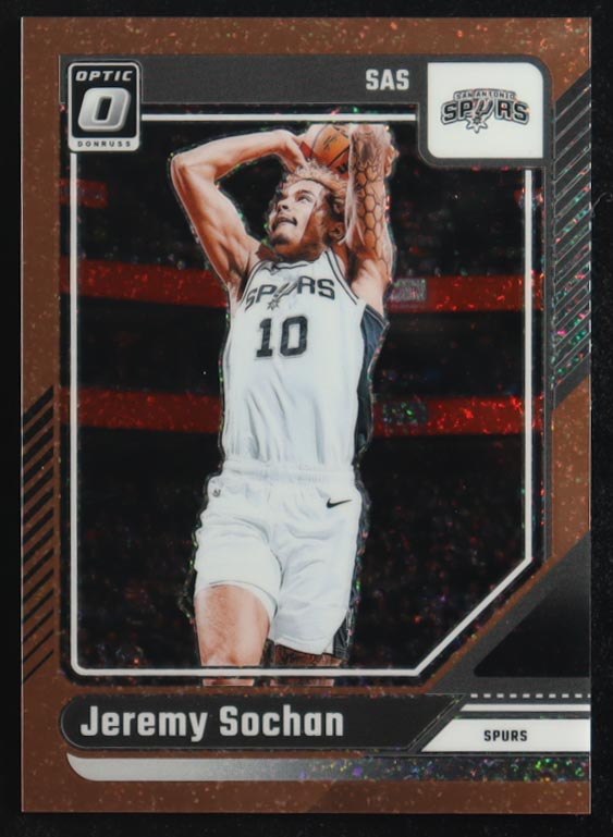 Jeremy Sochan 2024-25 Donruss Optic Copper Glitter #196 #69/99 at PristineAuction.com Jeremy Sochan 2024-25 Donruss Optic Copper Glitter #196 #69/99 at PristineAuction.com