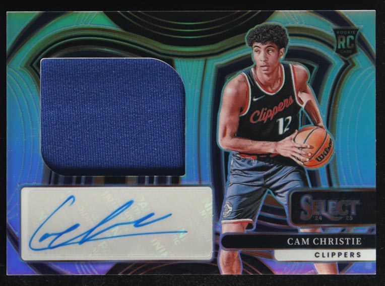 Cam Christie 2024-25 Select Jumbo Rookie Signature Swatches #6 RC #58/99 at PristineAuction.com Cam Christie 2024-25 Select Jumbo Rookie Signature Swatches #6 RC #58/99 at PristineAuction.com